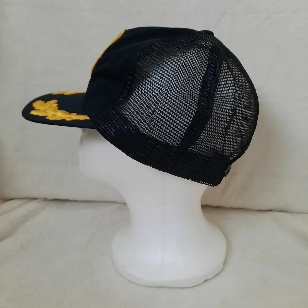 Vintage National Rifle Association NRA black gold wing snapback trucker …